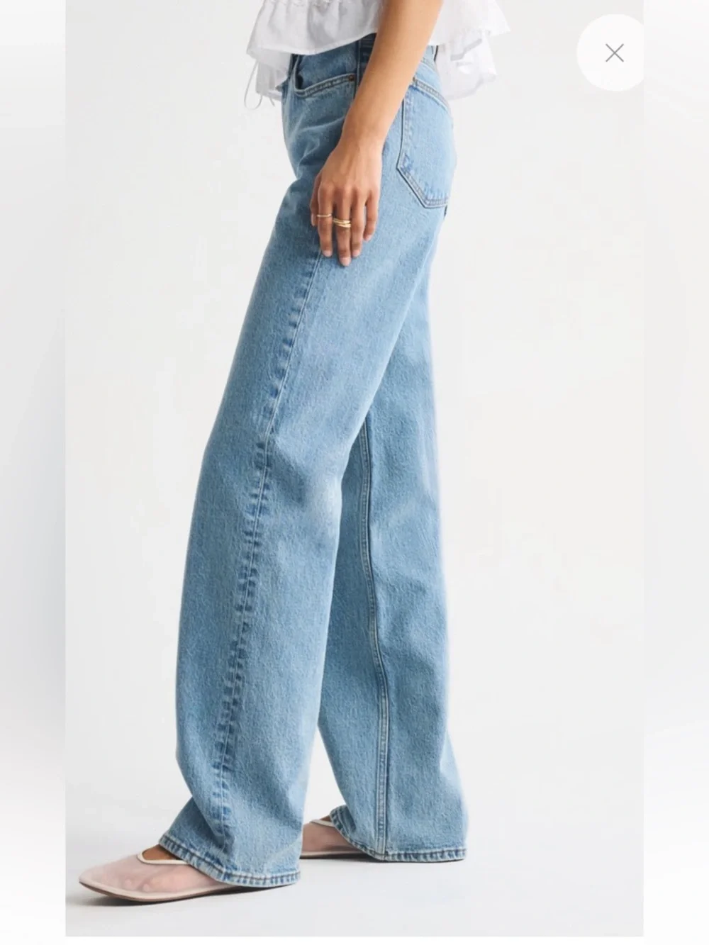 Abercrombie & Fitch curve love the 90’s relaxed high rise jeans size 26 (tag 25) - Picture 2 of 8